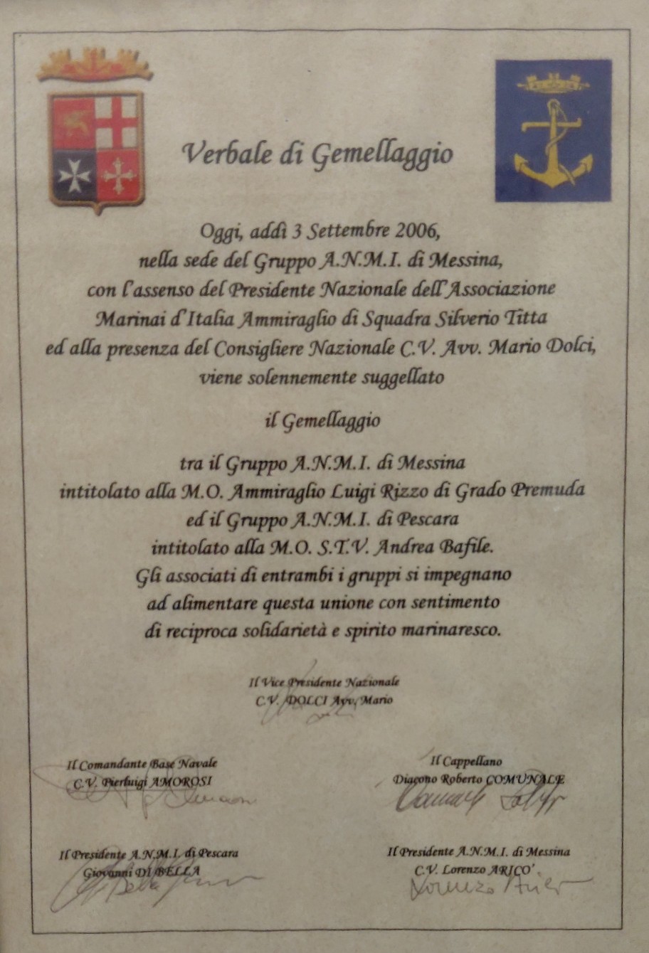 Gemellaggio con il Gruppo A.N.M.I. di Pescara