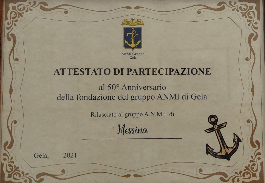50° Anniversario del Gruppo A.N.M.I. di Gela